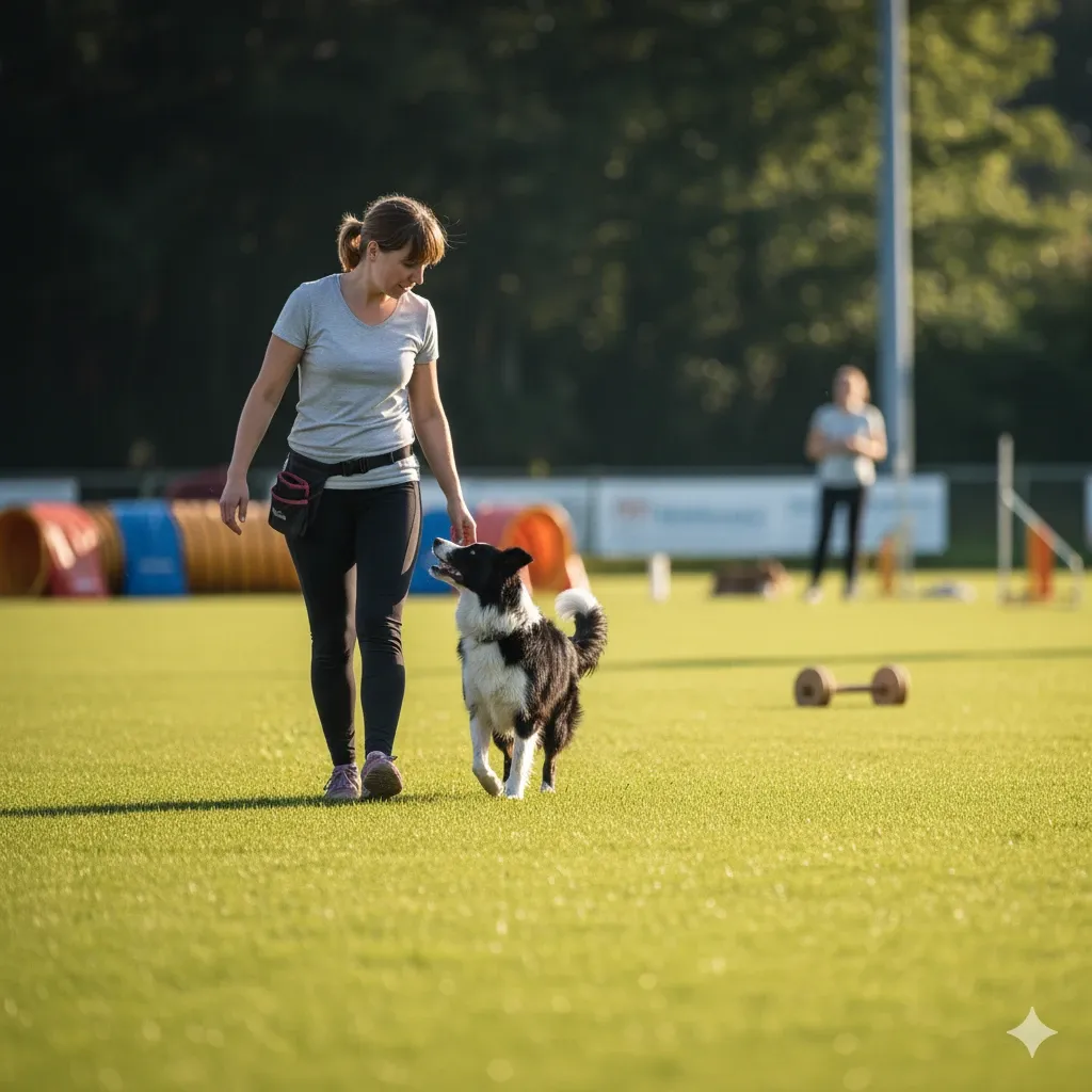 Campo di addestramento per Obedience a Roma, con attrezzatura e spazio adeguato per l'allenamento.