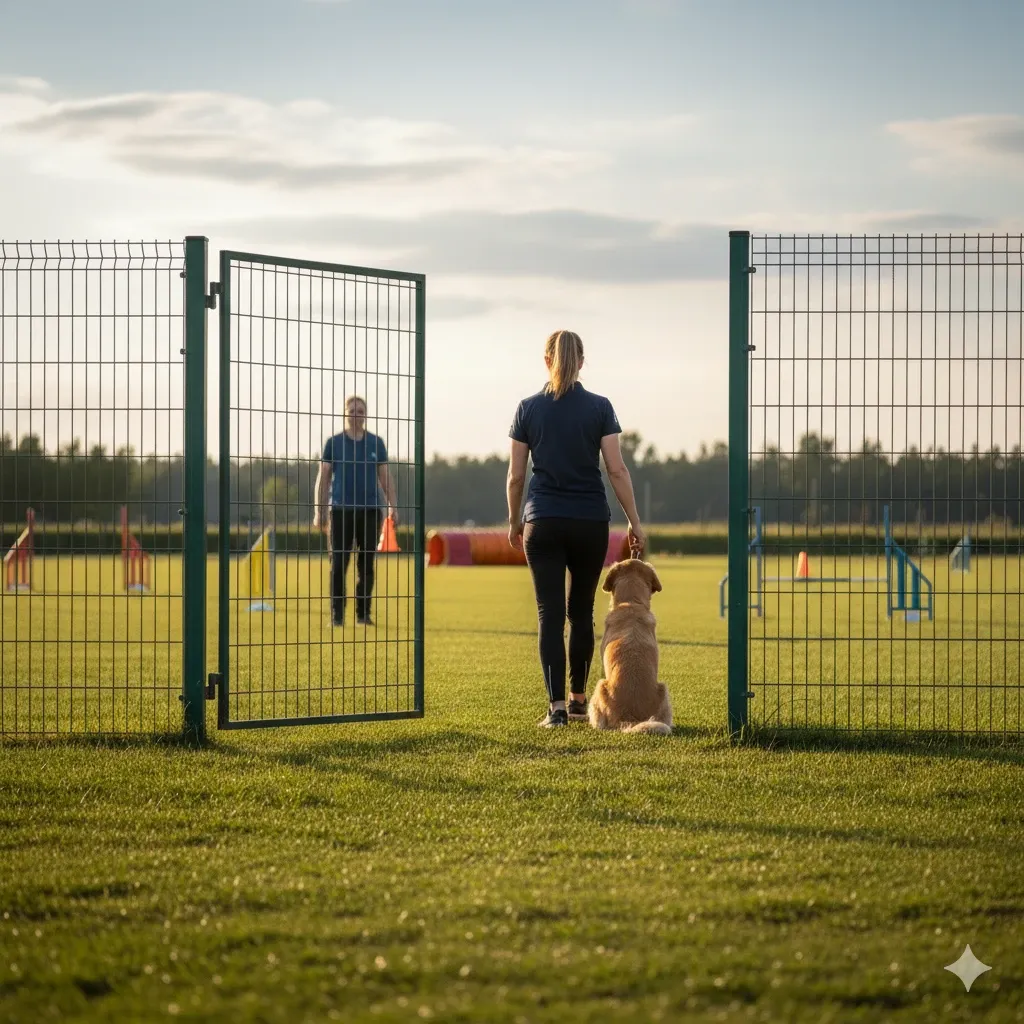 Campo di addestramento per Obedience a Roma, con attrezzatura e spazio adeguato per l'allenamento.